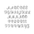 Script Letter and Number Stencil Sets